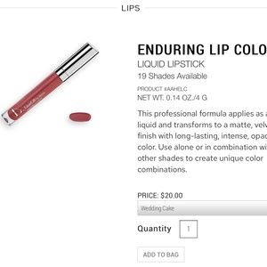 LimeLife Enduring Lip Color in Wedding Cake